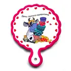 wholesale table tennis bats shape trivet hot pot ceramic pot coaster with cork back
