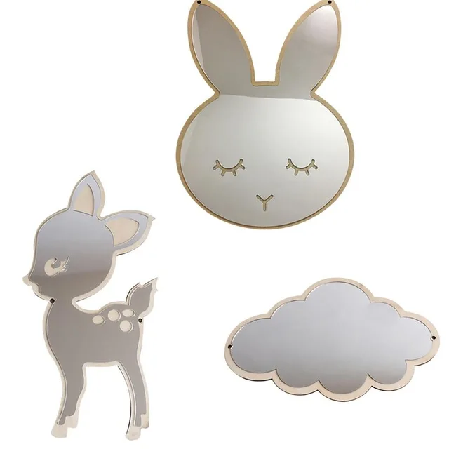 Z469 Girls Room Hanging Decoration Mirror Cloud/Deer/Rabbit Shape Kids Room Decoration Ornaments
Z469 Girls Room Hanging Decoration Mirror Cloud/Deer/Rabbit Shape Kids Room Decoration Ornaments