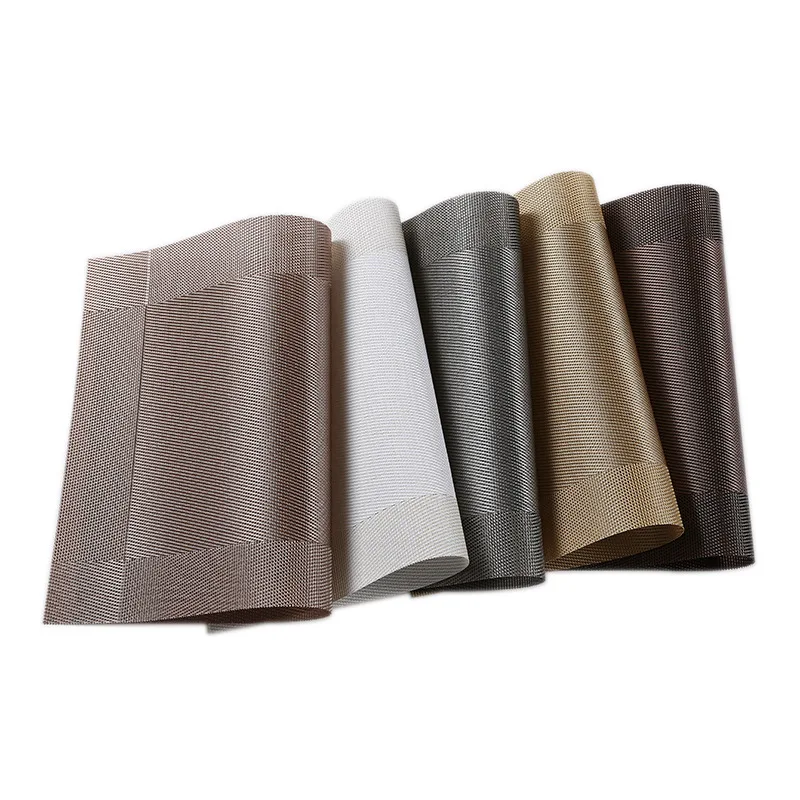 High Quality Placemat fashion PVC table mat bowl pad coasters waterproof table cloth pad slip-resistant pad, As the picture
High Quality Placemat fashion PVC table mat bowl pad coasters waterproof table cloth pad slip-resistant pad, As the picture