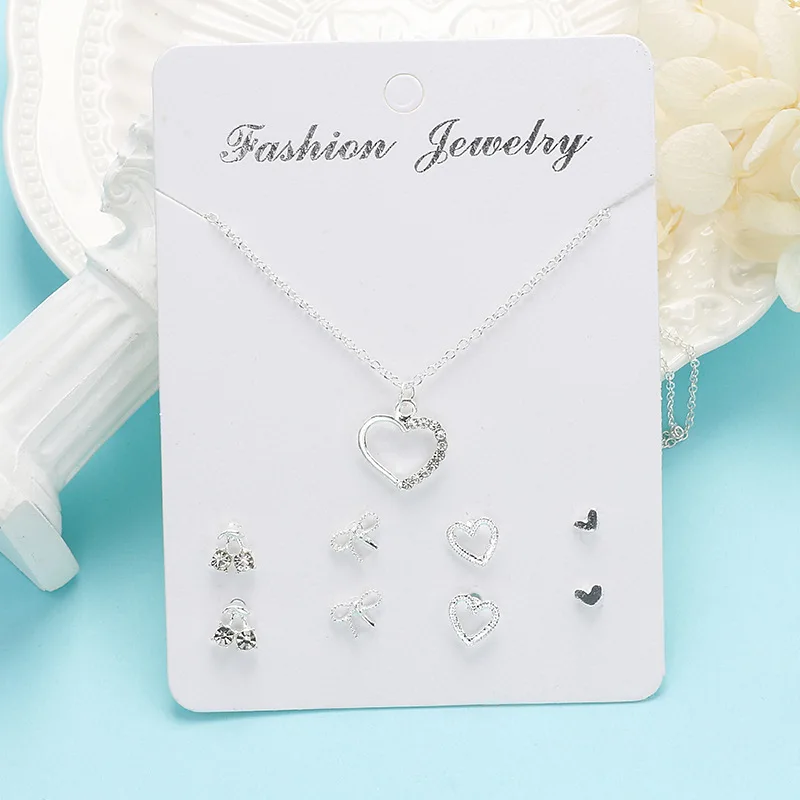 New Design Fashion Custom Silver Plated Alloy Pearl Diamond 9 Pcs Pendant Necklace Earring Jewelry Sets For Women, 12 different design
New Design Fashion Custom Silver Plated Alloy Pearl Diamond 9 Pcs Pendant Necklace Earring Jewelry Sets For Women, 12 different design