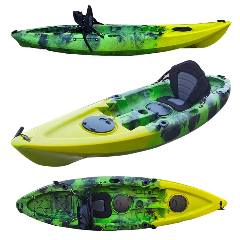 One Seat Plastic Canoe Sit On Top Ocean Kayak Fishing Sale
