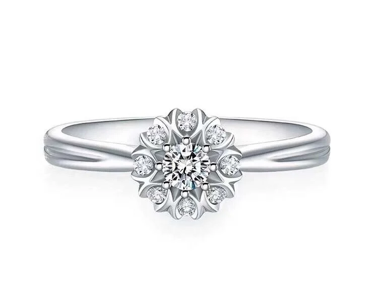 PUSHI wedding rings couples flower bloom 18k gold rings engagementa custom 0.15CT eternity diamond ring jewelry women
PUSHI wedding rings couples flower bloom 18k gold rings engagementa custom 0.15CT eternity diamond ring jewelry women