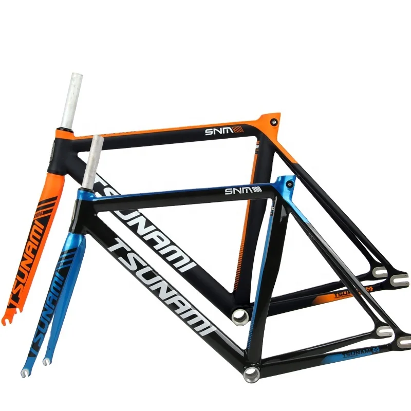 TSUNAMI SNM300 aluminum alloy tube fork fixed gear bicycle frame multi-color bicycle frame Cargo fixed gear / single speed, Black blue/black orange
TSUNAMI SNM300 aluminum alloy tube fork fixed gear bicycle frame multi-color bicycle frame Cargo fixed gear / single speed, Black blue/black orange
