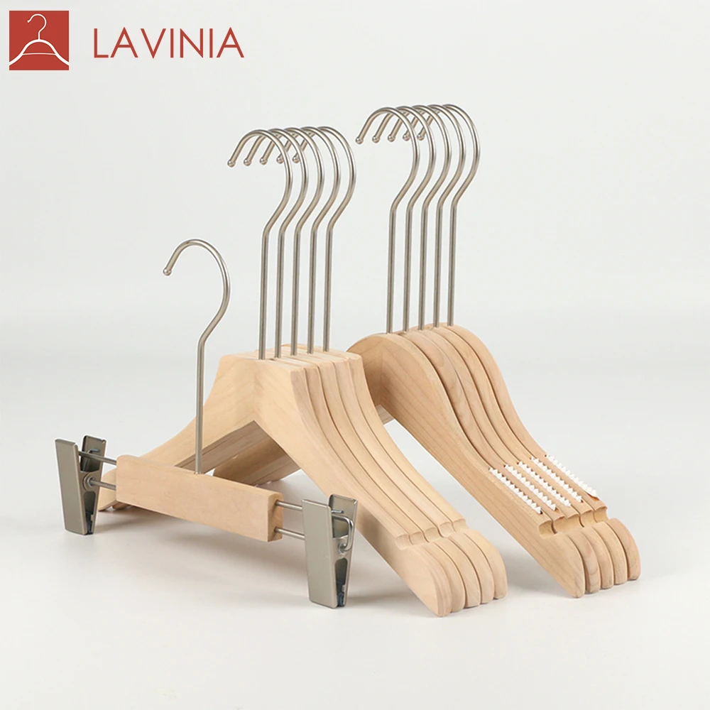 Wholesale drying pants cloth trouser hanging european kids wooden clothes hanger with clip
Wholesale drying pants cloth trouser hanging european kids wooden clothes hanger with clip