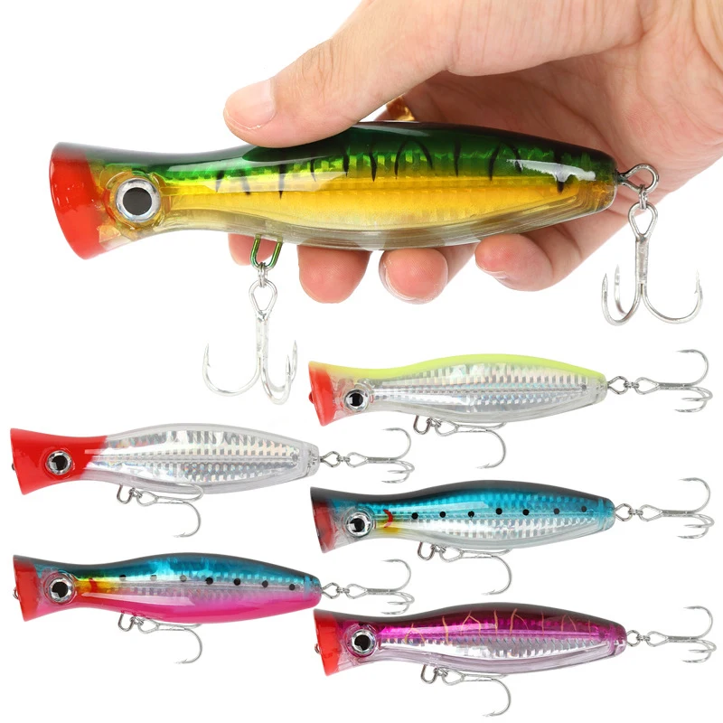 Bassmaster Floating Popper Lure top water Hard Artificial Bait big popper Fishing Lures
Bassmaster Floating Popper Lure top water Hard Artificial Bait big popper Fishing Lures