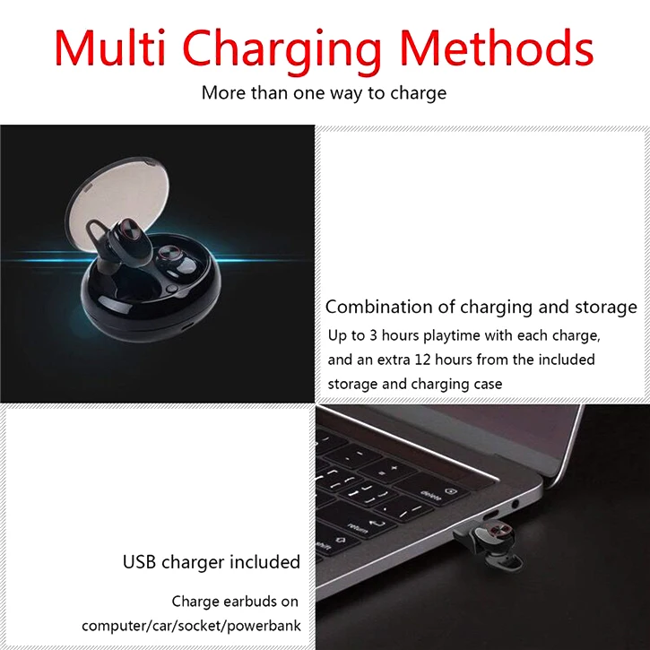 BTH-223 Custom TWS true wireless earbuds 5.0 stereo wireless mini earbuds - ANKUX.COM