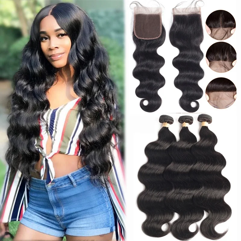 Body Wave Brazilian Human Hair Bundles With 4x4 Lace Closure Body Wave Black Color
Body Wave Brazilian Human Hair Bundles With 4x4 Lace Closure Body Wave Black Color