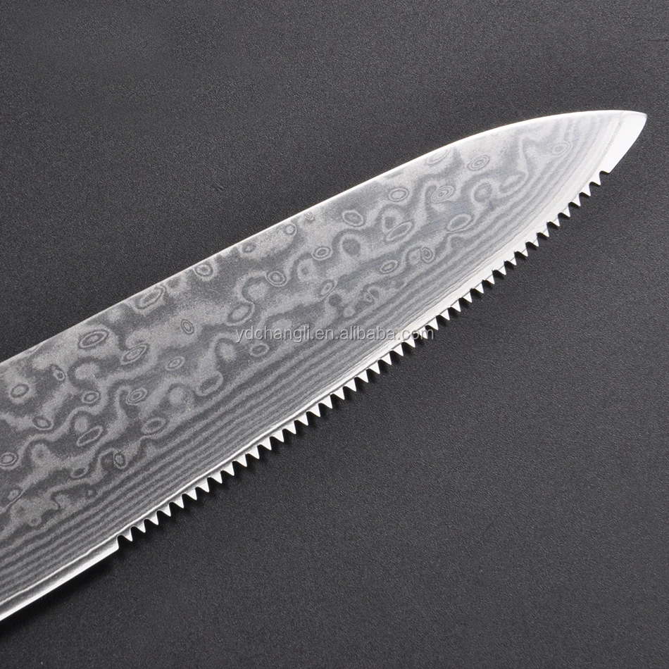 thickness of blade total length weight 5" damascus kitchen steak