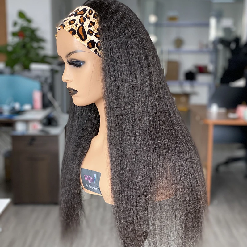 Kinky Straight brazilian natural color human hair 150% yaki straight wigs for black women
Kinky Straight brazilian natural color human hair 150% yaki straight wigs for black women