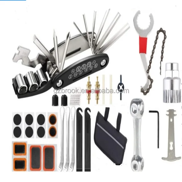 Bicycle Repair Tools Kit Bike Accessories Multi Tool Set With Pump Tire Patch Portable Mountain Road BikeTire Auto Tool Set, Black
Bicycle Repair Tools Kit Bike Accessories Multi Tool Set With Pump Tire Patch Portable Mountain Road BikeTire Auto Tool Set, Black