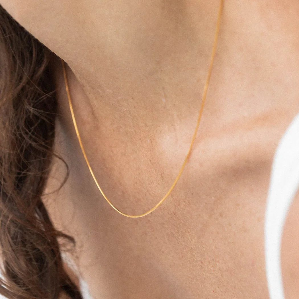 2021 Fashion Fine 1MM Snake Chain Necklace For Women Stainless Steel Choker Snake Chain Necklace
2021 Fashion Fine 1MM Snake Chain Necklace For Women Stainless Steel Choker Snake Chain Necklace