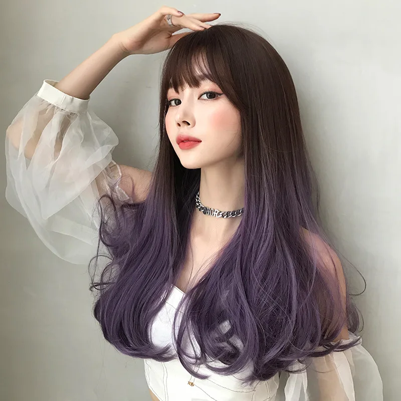 Factory Wholesale Wig Female Long Hair Three-Color Gradient Long Curly Hair Color Trend Curly Synthetic Wig
Factory Wholesale Wig Female Long Hair Three-Color Gradient Long Curly Hair Color Trend Curly Synthetic Wig