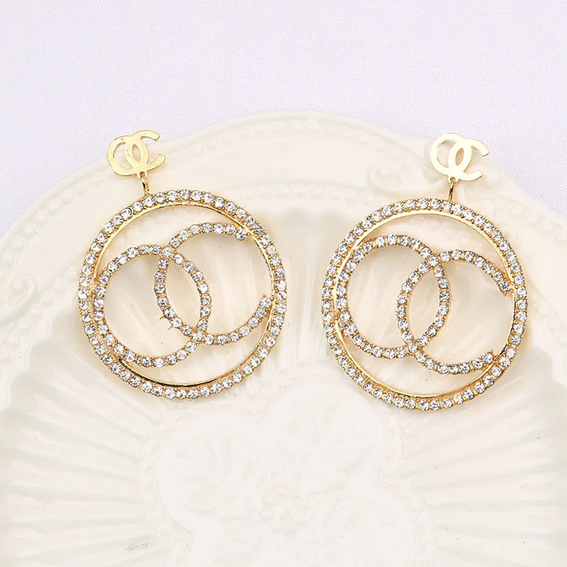 Tixu designer earrings popular brands alloy earrings diamond luxury earrings with women wholesale, Gold color
Tixu designer earrings popular brands alloy earrings diamond luxury earrings with women wholesale, Gold color