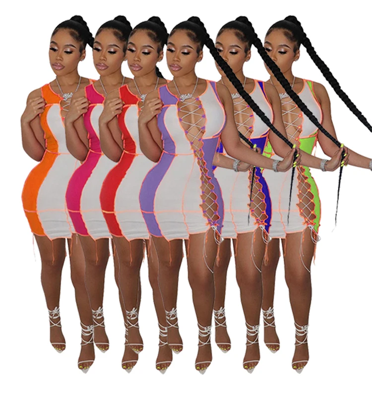 MOEN Sleeveless ropa de mujeres Bodycon New Arrival 2021 Women Short Mini Dresses Woman Casual Dress
MOEN Sleeveless ropa de mujeres Bodycon New Arrival 2021 Women Short Mini Dresses Woman Casual Dress