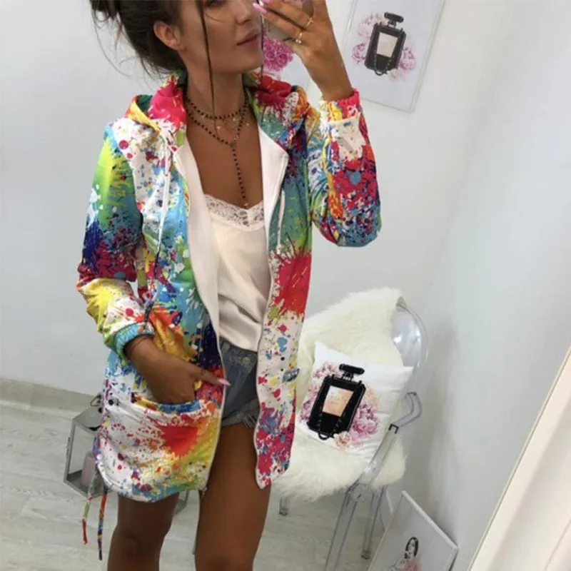 New Design 2021 Fashion Designer Ladies Clothing Woman Fall Winter Mid-length Printed Top Long Sleeve Women's Coat, Picture color
New Design 2021 Fashion Designer Ladies Clothing Woman Fall Winter Mid-length Printed Top Long Sleeve Women's Coat, Picture color
