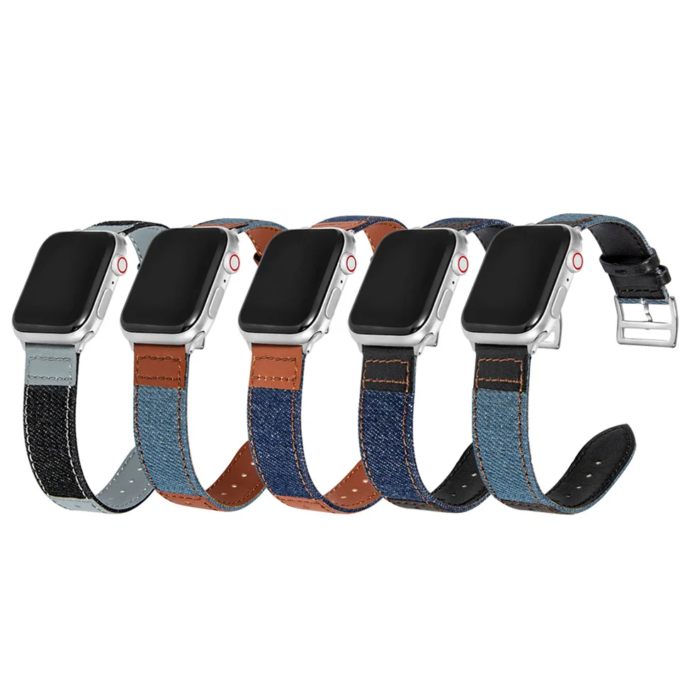 Fashion stitching leather strap for iWatch band 44mm 40mm cowboy leather strap for Apple Watch 38mm 42mm
Fashion stitching leather strap for iWatch band 44mm 40mm cowboy leather strap for Apple Watch 38mm 42mm