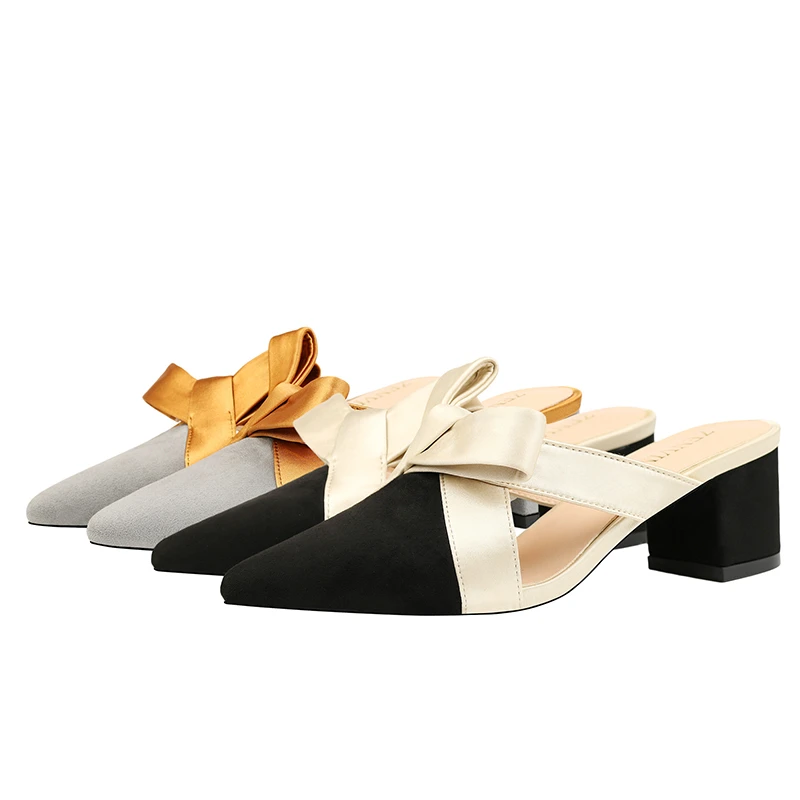 Gold Silver Luxury Brand Pointed Toe Fashion Slippers Outdoor Office Ladies Square Heeled Shoes Fashion Middle Heels
Gold Silver Luxury Brand Pointed Toe Fashion Slippers Outdoor Office Ladies Square Heeled Shoes Fashion Middle Heels