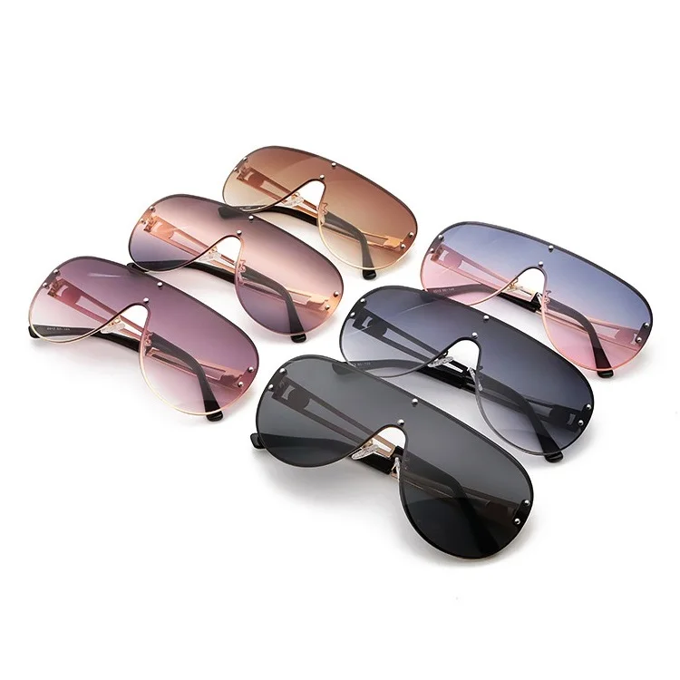New Arrival Hot Selling Luxury Brand Designer Sunglasses Women Pilot Oversized One Piece Lens Shades Sun Glasses Lentes De Sol
New Arrival Hot Selling Luxury Brand Designer Sunglasses Women Pilot Oversized One Piece Lens Shades Sun Glasses Lentes De Sol