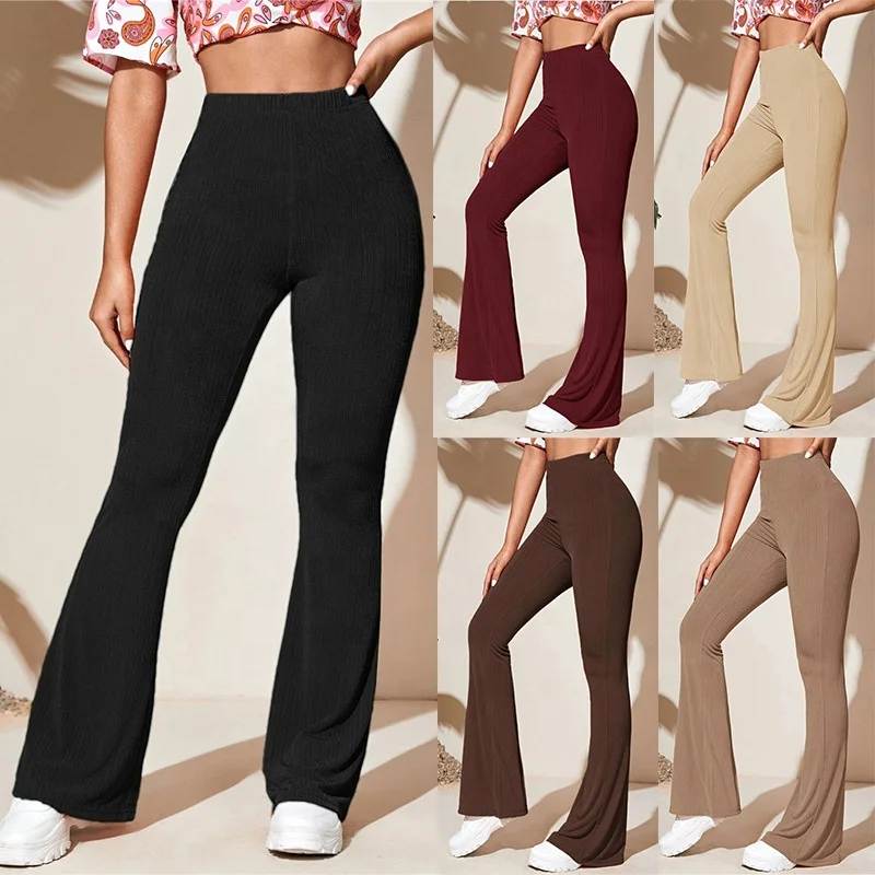 Hot Sale High Waist Flare High Waist Women's Casual Knit Sports Pants Casual Ladies Trousers Women's Pants & Trousers
Hot Sale High Waist Flare High Waist Women's Casual Knit Sports Pants Casual Ladies Trousers Women's Pants & Trousers