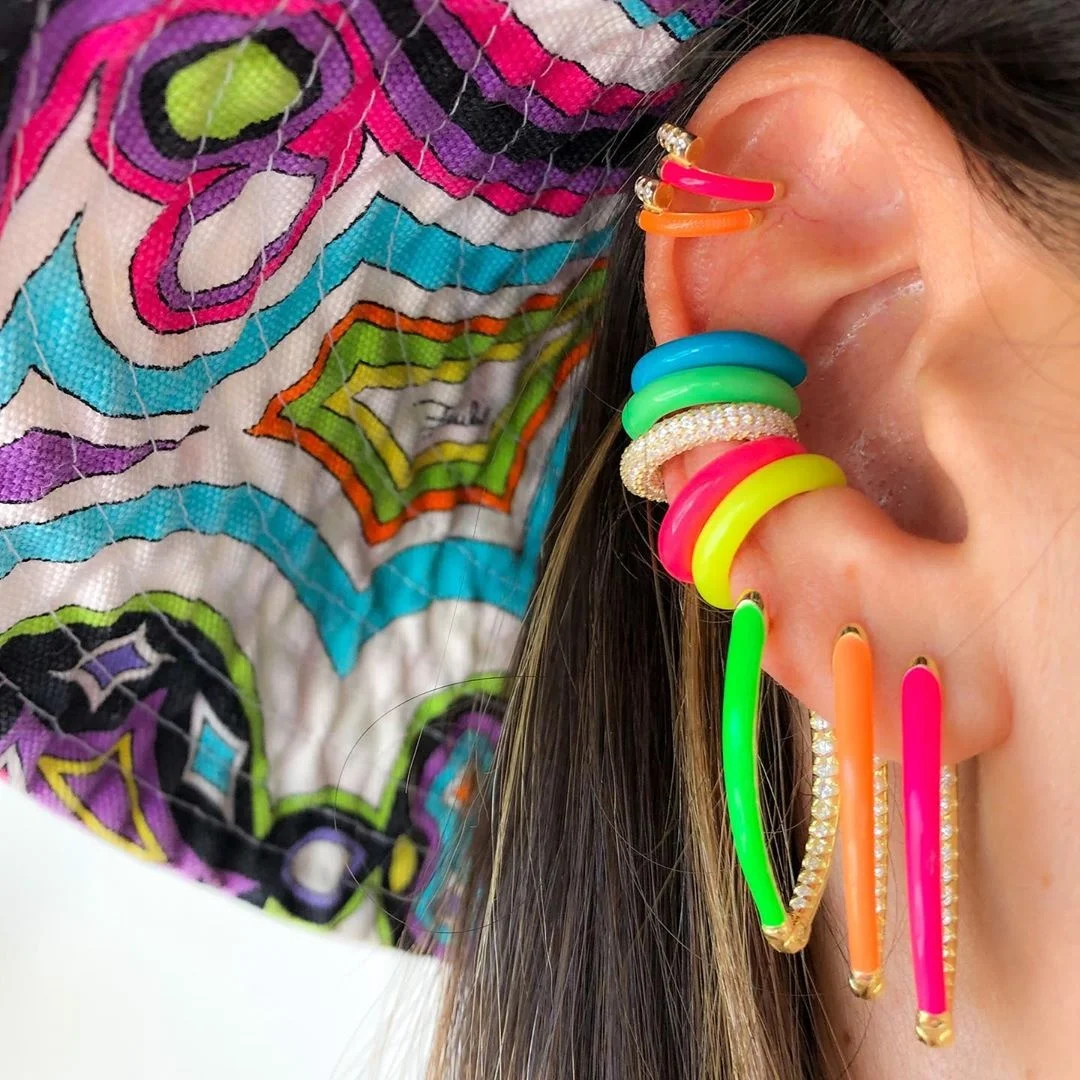 gold plated candy color colorful Neon enamel cuff women girl 1 piece cuff earring, Request
gold plated candy color colorful Neon enamel cuff women girl 1 piece cuff earring, Request