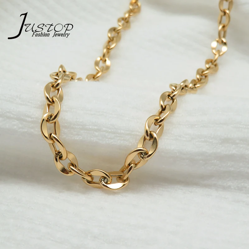 Fashion Men Hip Hop Jewelry Stainless Steel 18K Gold Plated Big O Link Chain Necklaces Jewellery
Fashion Men Hip Hop Jewelry Stainless Steel 18K Gold Plated Big O Link Chain Necklaces Jewellery