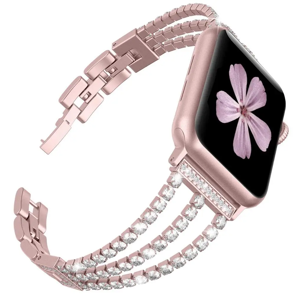 Chain stainless Steel diamond jewel Watch Strap For Apple Watch 6 5 4 SE 3 2Bracelet Sport watch Band for women
Chain stainless Steel diamond jewel Watch Strap For Apple Watch 6 5 4 SE 3 2Bracelet Sport watch Band for women