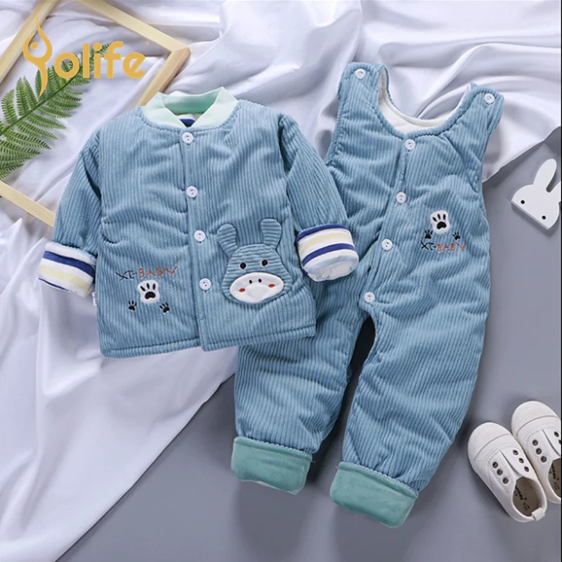 Cold Winter clothes for newborn baby boys girls clothing padded cotton jacket + Overalls suits kids baby clothes outfits sets
Cold Winter clothes for newborn baby boys girls clothing padded cotton jacket + Overalls suits kids baby clothes outfits sets