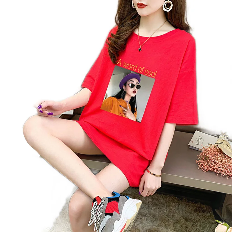 Printed women's t-shirt special price 2021 hot-selling women's round neck t-shirt plus size women's spot
Printed women's t-shirt special price 2021 hot-selling women's round neck t-shirt plus size women's spot