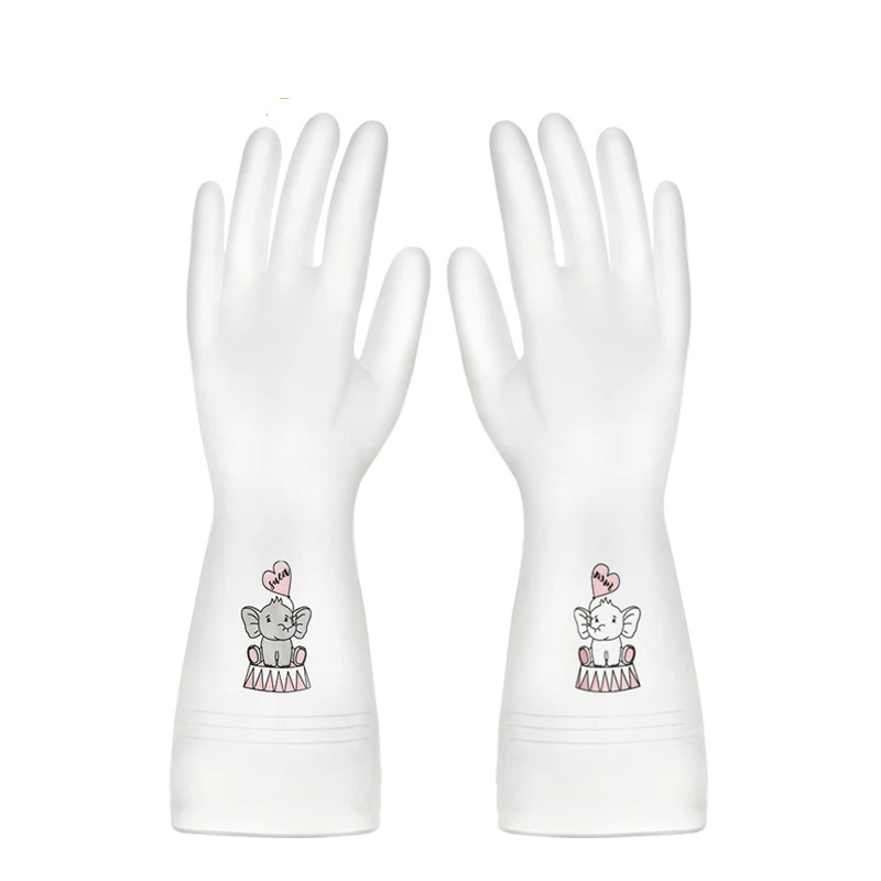 Female durable rubber household gloves waterproof plastic clothes Dishwashing gloves home kitchen cleaning housework gloves, White
Female durable rubber household gloves waterproof plastic clothes Dishwashing gloves home kitchen cleaning housework gloves, White