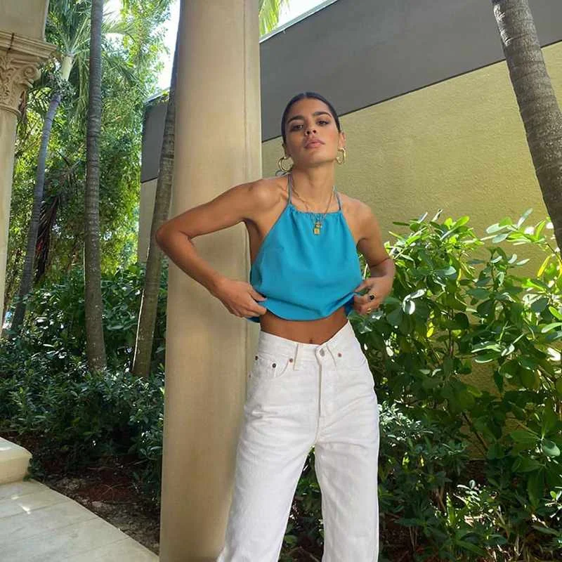 Summer New Design Elegant Casual Crop Top Tight Bandage Backless Halter Sexy Shirt For Women Fashion Tops Tee Shirt
Summer New Design Elegant Casual Crop Top Tight Bandage Backless Halter Sexy Shirt For Women Fashion Tops Tee Shirt