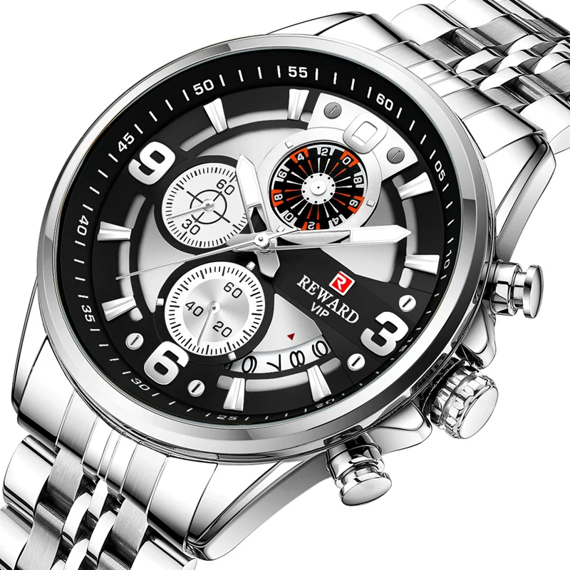 Reward New design stainless steel case man quartz watch Custom Logo luxury brand wrist watches for men
Reward New design stainless steel case man quartz watch Custom Logo luxury brand wrist watches for men