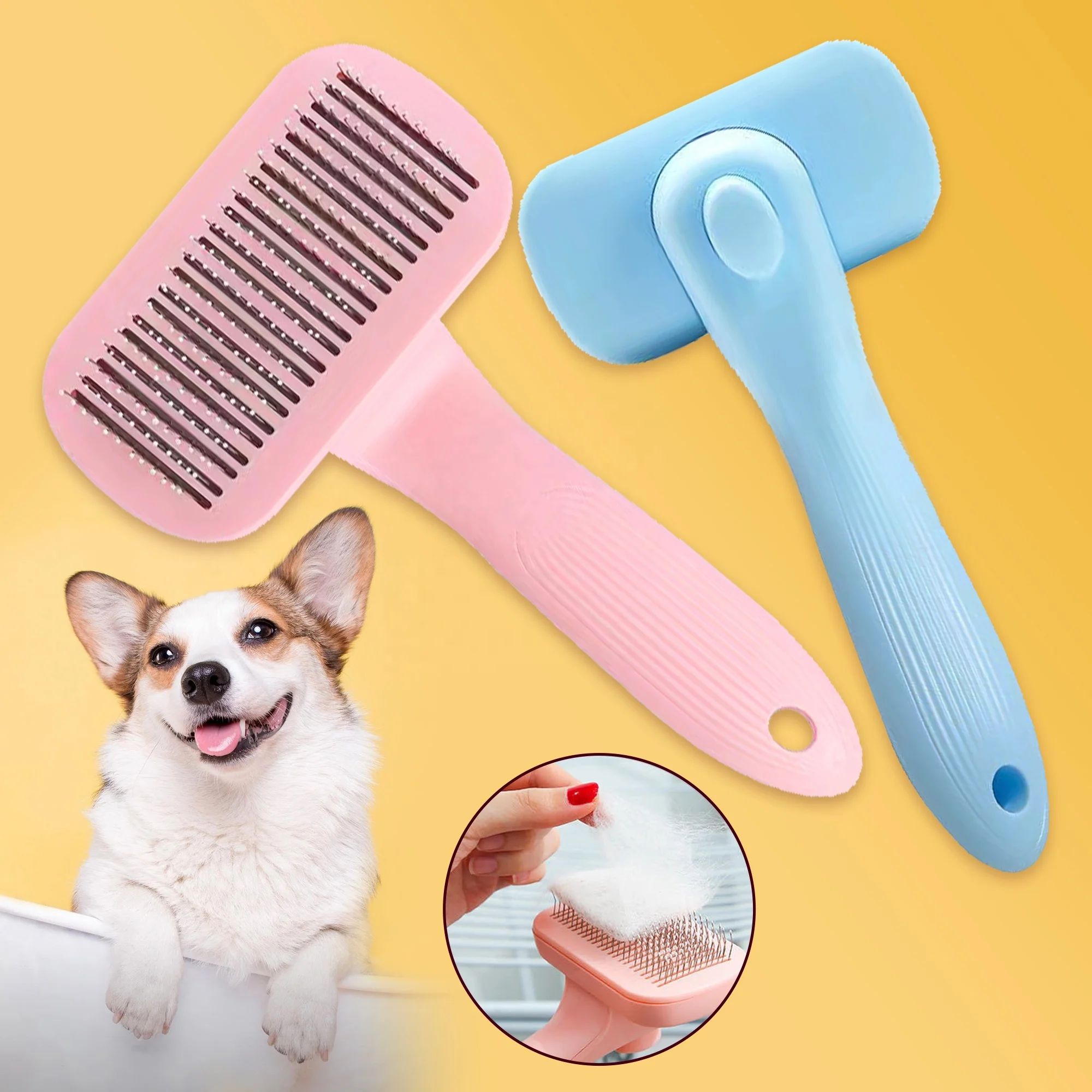 pet hair grooming comb cat remover hair cleaning brush comb dog slicker brush, Pink /blue
pet hair grooming comb cat remover hair cleaning brush comb dog slicker brush, Pink /blue