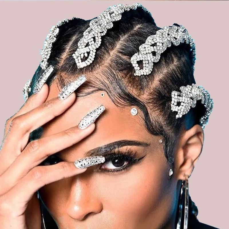 Dvacaman New Design Long Braided Rhinestone Hair Accessories Bing African Small Braid Hip-hop Trendy Street Photo Euro-American, As pics
Dvacaman New Design Long Braided Rhinestone Hair Accessories Bing African Small Braid Hip-hop Trendy Street Photo Euro-American, As pics