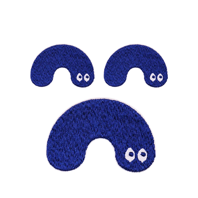 Wholesale clothes patch maker blue arched cartoon pattern eyes anime large jacket t shirt iron on embroidery patches, Custom color
Wholesale clothes patch maker blue arched cartoon pattern eyes anime large jacket t shirt iron on embroidery patches, Custom color