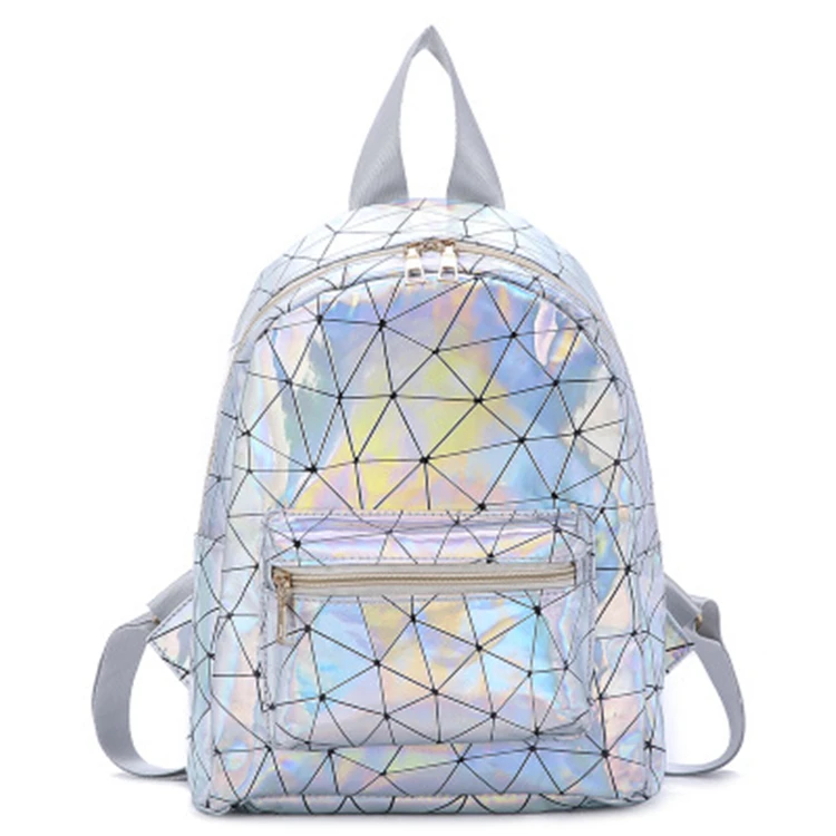 Girl's Sliver Holographic Laser pvc mini Backpack bag Travel Casual Daypack geometry fashionable backpack with bling blings wome, Customized color
Girl's Sliver Holographic Laser pvc mini Backpack bag Travel Casual Daypack geometry fashionable backpack with bling blings wome, Customized color