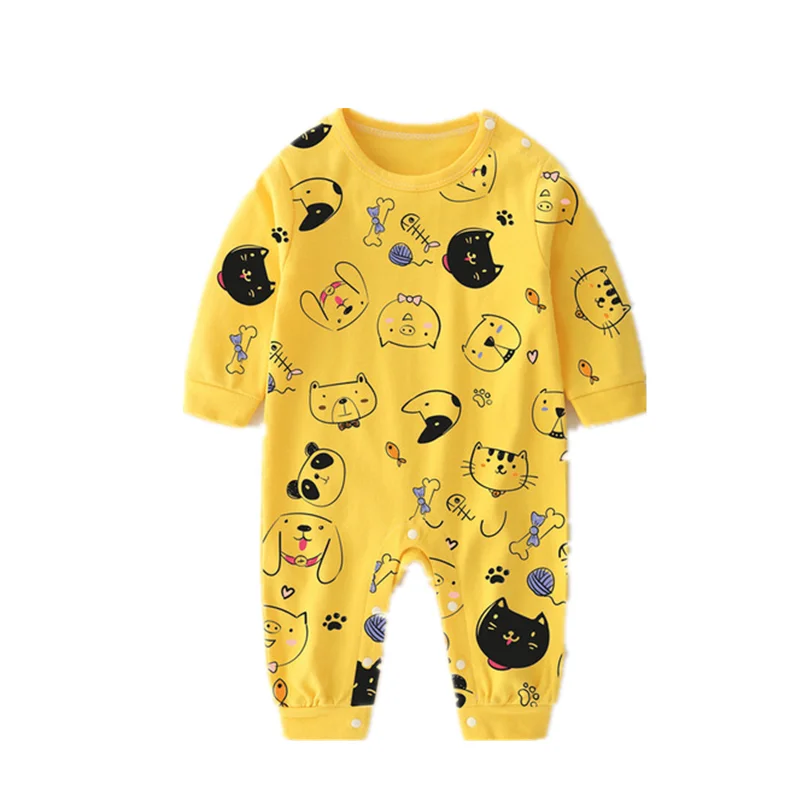 Baby clothes Cartoon romper Spring and autumn new Printed cotton long-sleeved newborn clothes baby romper
Baby clothes Cartoon romper Spring and autumn new Printed cotton long-sleeved newborn clothes baby romper