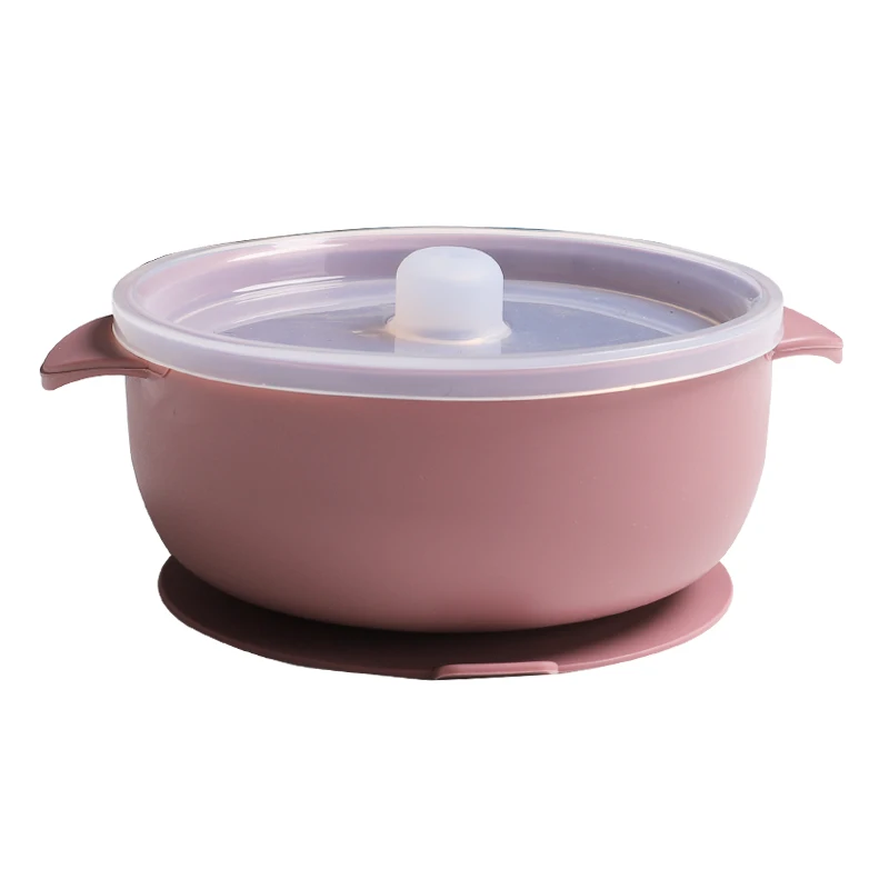 Lowest order quantity factory price silicone strong baby suction bowl with lid product, Customized color available
Lowest order quantity factory price silicone strong baby suction bowl with lid product, Customized color available