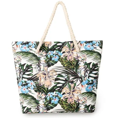 Extra large beach polyester canvas tote bag bird digital printing beach bag rope handle
Extra large beach polyester canvas tote bag bird digital printing beach bag rope handle