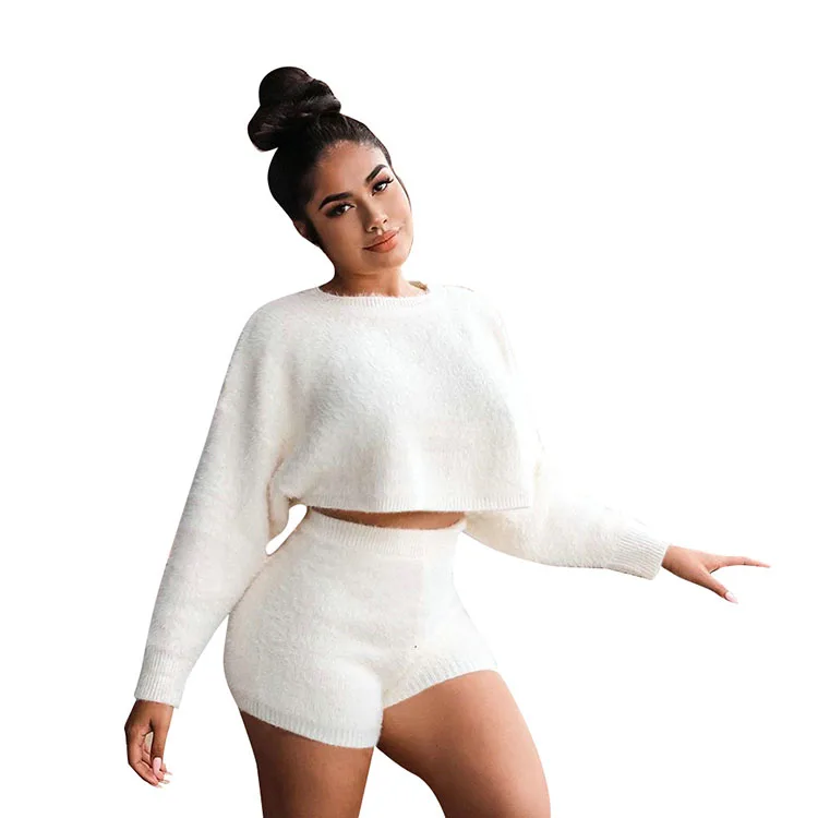 Long Sleeve White Two Piece Short Outfits Sets Fall 2020 Women Fashion short set women, Custom color
Long Sleeve White Two Piece Short Outfits Sets Fall 2020 Women Fashion short set women, Custom color