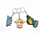 Personalized Promotional Animal Shaped Keyring Wholesale Soft Pvc Keychain