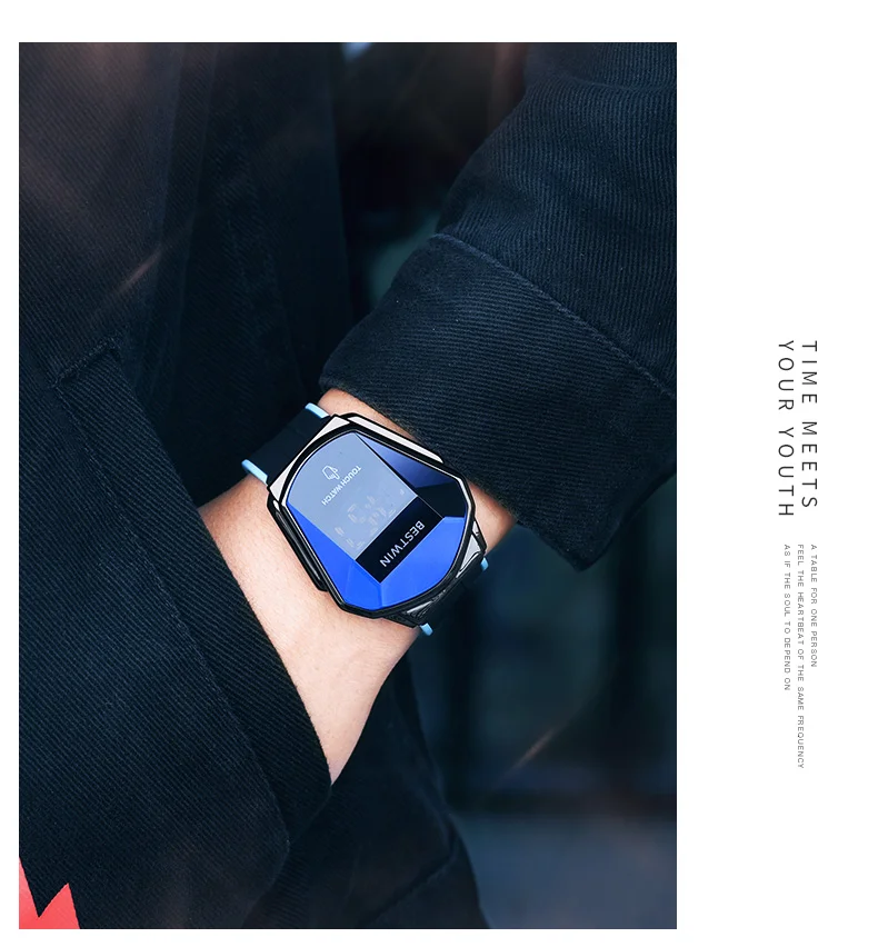 Bestwin Fashion Brand Watch Men's Relogio Masculino Digital Hot Sale Waterproof Led Touch Screen Electronic Watch Montre Homme
Bestwin Fashion Brand Watch Men's Relogio Masculino Digital Hot Sale Waterproof Led Touch Screen Electronic Watch Montre Homme