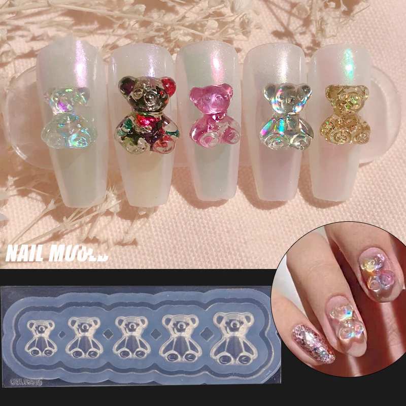 1Pcs Japanese Style 3D Bear Butterfly Silicone Nail Carving Mold Resin DIY UV Gel Design Mould Nail Art Mold
1Pcs Japanese Style 3D Bear Butterfly Silicone Nail Carving Mold Resin DIY UV Gel Design Mould Nail Art Mold