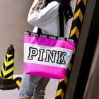 fashion eco reusable nylon shopping bag custom logo foldable large women tote bag