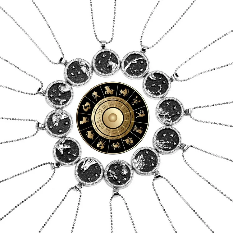 Wholesale 12 HoroscopeDesign Necklace Ornaments Black and White Lovers 12 Zodiac Pendant Necklace
Wholesale 12 HoroscopeDesign Necklace Ornaments Black and White Lovers 12 Zodiac Pendant Necklace