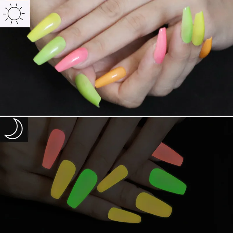 Music Festival Concert Bar Nightclub Luminous fluorescence glow in the dark press on nails with box reusable press on nails
Music Festival Concert Bar Nightclub Luminous fluorescence glow in the dark press on nails with box reusable press on nails