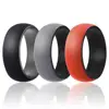 6 Packs Silicone Rubber Wedding Bands Breathable Silicone Ring 8.7 mm Wide