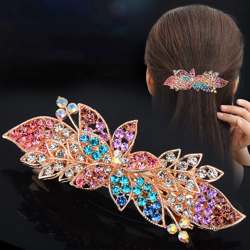custom packaging hair accessories wholesale Korean women alloy rhinestone Gold plated bow spring hair clip
custom packaging hair accessories wholesale Korean women alloy rhinestone Gold plated bow spring hair clip