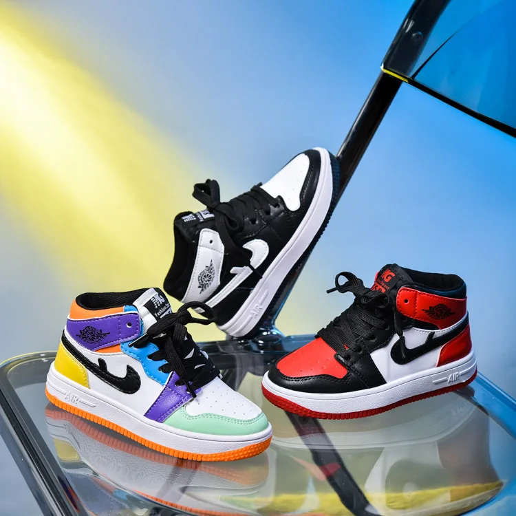 Children's casual high-top breathable small sneakers 2021 spring new boys sports shoes girls shoes, Multicolor
Children's casual high-top breathable small sneakers 2021 spring new boys sports shoes girls shoes, Multicolor