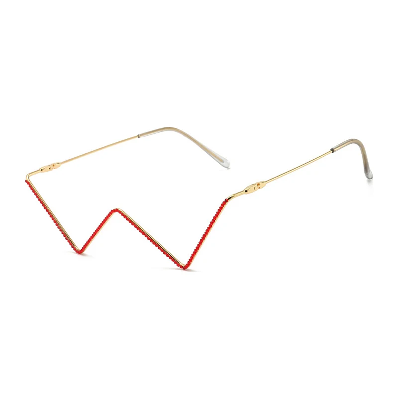 Simple letter V Half Frame Glasses Frame Women Female luxury Diamond Rhinestone Lensless Spectacle Frame
Simple letter V Half Frame Glasses Frame Women Female luxury Diamond Rhinestone Lensless Spectacle Frame