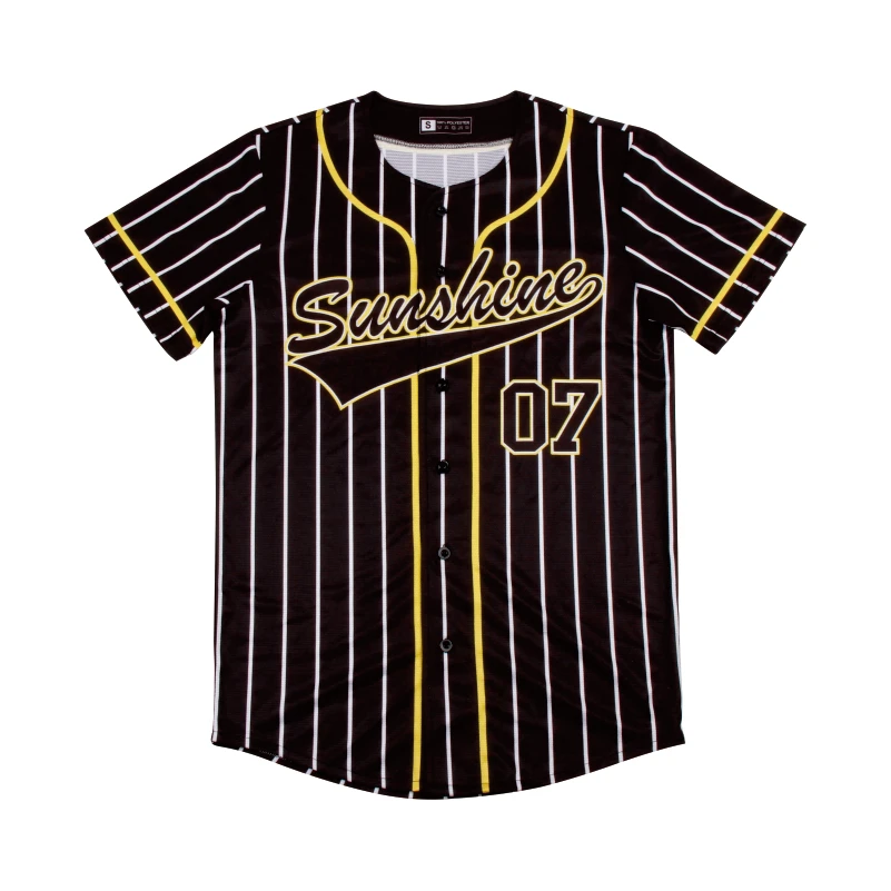 Black Vertical Stripes Sublimation Print Baseball Jersey
Black Vertical Stripes Sublimation Print Baseball Jersey